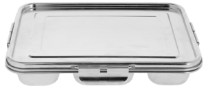 Bento- og matboks i rustfritt stål, 5 rom