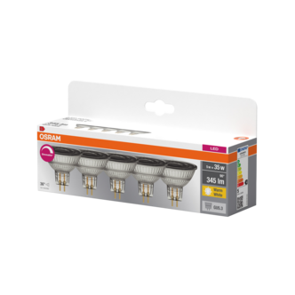 Dimbar reflektorpære GU5.3 LED 5 W, Osram 5-pakning