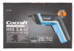 Skruvdragare Cocraft HSS 3,6-LI