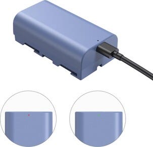 SmallRig 4331 NP-F550-batteri for fototilbehør USB-C