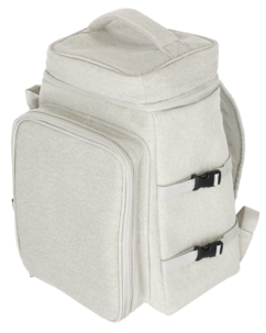 Picknickryggsäck med kylfack, beige