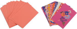 Vykortset med blommiga motiv och kuvert, 12-pack