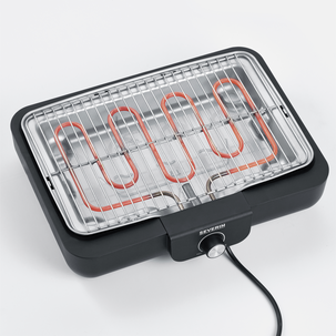 Severin Sähkökäyttöinen pöytägrilli, grilliritilä ruostumatonta terästä