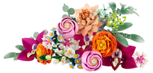 LEGO Icons Botanicals Vaaleanpunainen kukkakimppu 10342, yli 18-vuotiaille