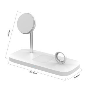 Trådløs Qi2-lader 3-i-1 for iPhone, magnetisk, 15 W