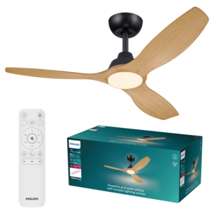 Philips Olas stor takfläkt med belysning, 132 cm