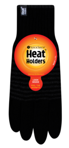 Heat Holders fingervante, herre, svart
