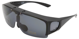 Vippbare OTG-solbriller, svarte