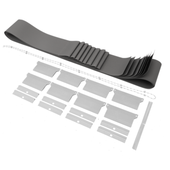 Persiennelameller til vindu, 8,9 x 250 cm, 8-pakning