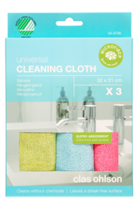 Smart Microfiber rengjøringsklut, 3-pakning