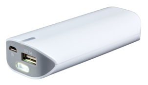 Varavirtalähde, jossa taskulamppu, 5200 mAh