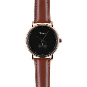 Virtue armbandsur analogt klassiskt, brun