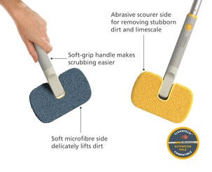 Joseph Joseph CleanTech 2in1 badrumsmopp, 18 cm