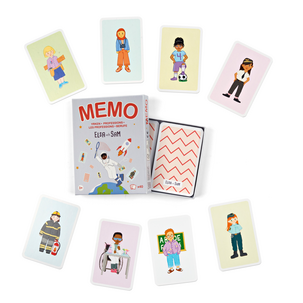 Elsa ja Sam -muistipeli, ammatit, yli 3-vuotiaille