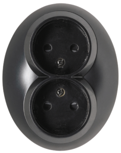 Schneider Renova2-vägs infällt vägguttag 