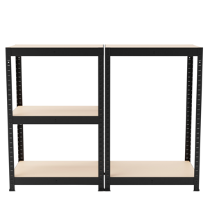 Smal oppbevaringshylle metall, 60x40x180 cm