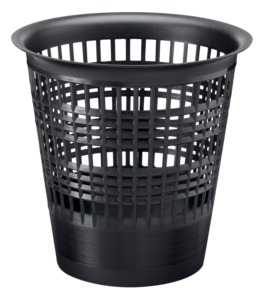 Roskakori muovia, musta