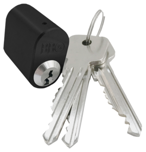 Beslagsboden låssylinder med 3 nøkler, ytterdør