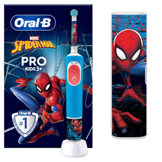 Oral-B Pro Kids Spiderman Sähköhammasharja, yli 3-vuotiaille