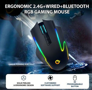Trådløs gamingmus RGB, Exibel GMBX-5