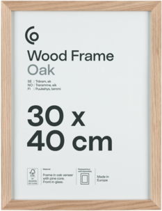Fotoramme av FSC-merket tre på 30 x 40 cm