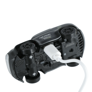 Liten fjernstyrt bil, svart med fjernkontroll, fra 6 år