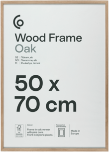 Fotoramme av FSC-merket tre på 50 x 70 cm