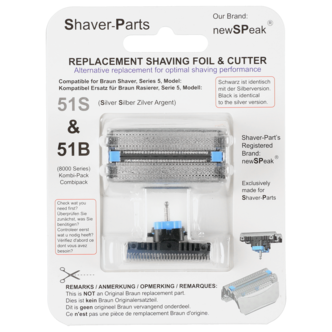 Rakhuvud 51S till rakapparat Braun Series 5