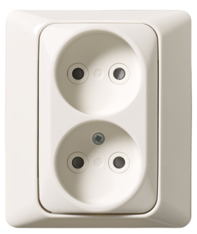 ABB Jussi infällt 2-vägs vägguttag 302UJP