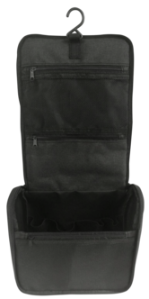 Toalettveske med henger, svart, 23 x 21 cm