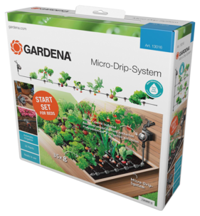 Gardena startpakke for pallekarm med vanningscomputer