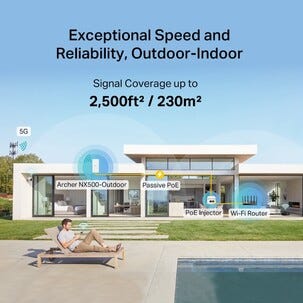 TP-Link Archer NX500-Outdoor 5G-router WiFi 6 utomhus AX3000