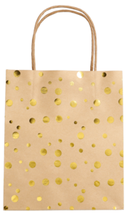 Presentpåsar med prickar, 3-pack