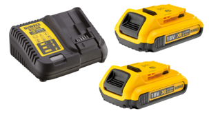 Dewalt XR DCB115D2 batterier og lader