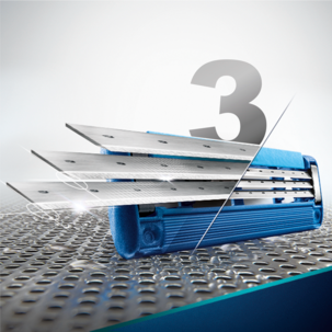 Rakhyvel och 9 rakblad Gillette Mach3 Turbo