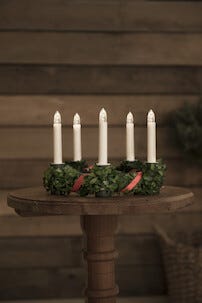 Konstsmide luciakrona barn och vuxen, med lingonris