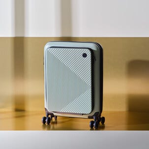 Kabinkoffert 4 hjul, ekspanderbar, hard, 55 × 39,5 × 15,5 cm