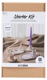 Creativ Company DIY Kit Resin, vala kynttilänjalkoja ja -alusia