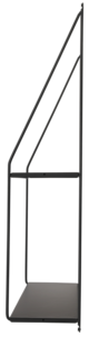 Vägghylla metall svart