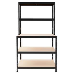 Förvaringshylla med arbetsbänk, 100 x 30 x 180 cm