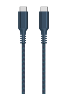 USB-C-kaapeli 1,5 m USB-C–USB-C kangaspäällysteinen, Clas Ohlson
