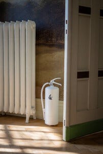 Housegard Design pulversläckare 55A, vit/silver, 6 kg