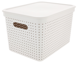 Lock Neat till förvaringskorg M & L av återvunnen plast, 36 x 27 cm