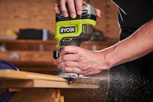 Ryobi håndoverfres One+ 18 V RTR18-0, batteridrevet