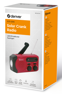 Denver SCR-2010 vevradio med solcell och powerbank