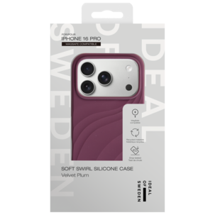 Ideal of Sweden Soft Swirl Plum Suojakuori iPhone 16 Pro, violetti
