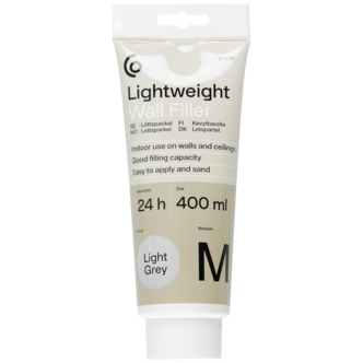 Seinätasoite Medium sisäkäyttöön, vaaleanharmaa, 400 ml