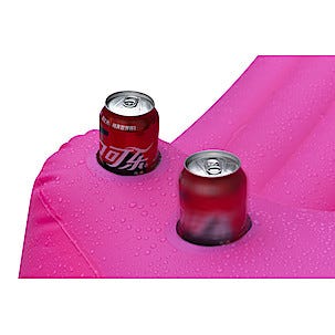 Mega Flamingo, oppblåsbar flåte, 3,7 x 3,7 meter