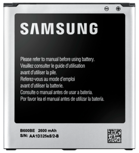 Matkapuhelimen akku Samsung Galaxy S4:ään