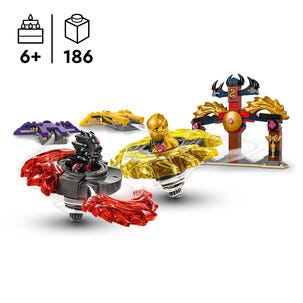 LEGO Ninjago stridspakke med Spinjitzu-dragespinnere 71826, 6 år